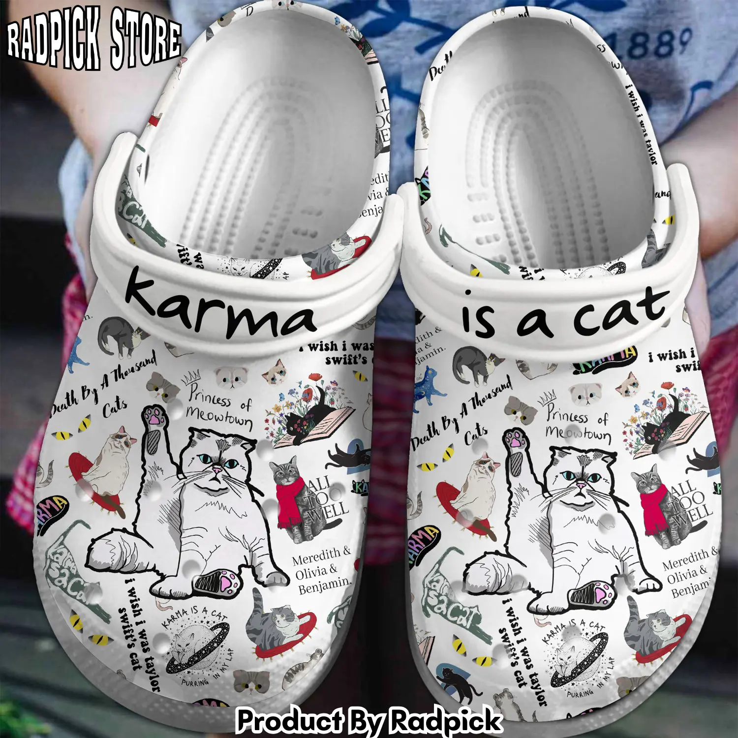 Radpick taylor swift music crocss crocband clogs shoes comfortable for men women and kids footwearelite exclusive f4i rp652890